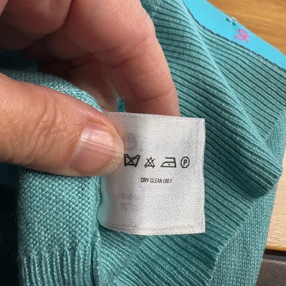 GUC Anya Hindmarch- Silk and Cashmere Embellished Cardigan. Size S - Picture 5 of 9